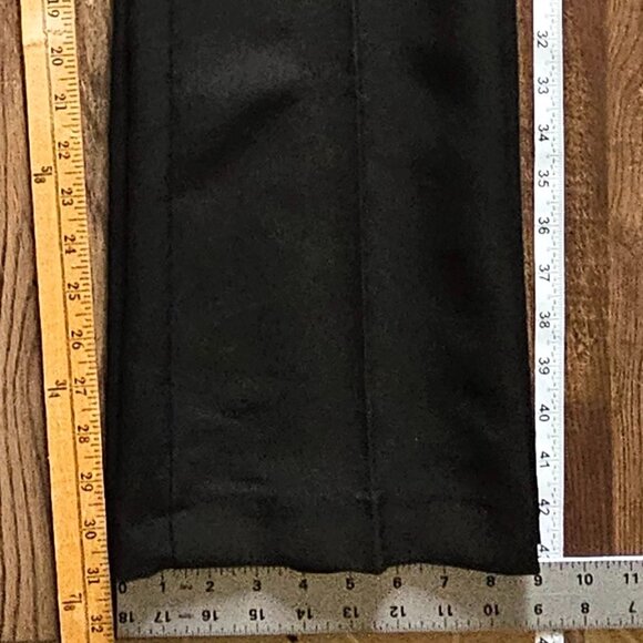 NWT!!  Zara High-Rise High Waist Beltless Black Stretch Pants Trousers Large - Picture 5 of 9
